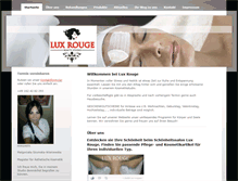 Tablet Screenshot of lux-rouge-backnang.com